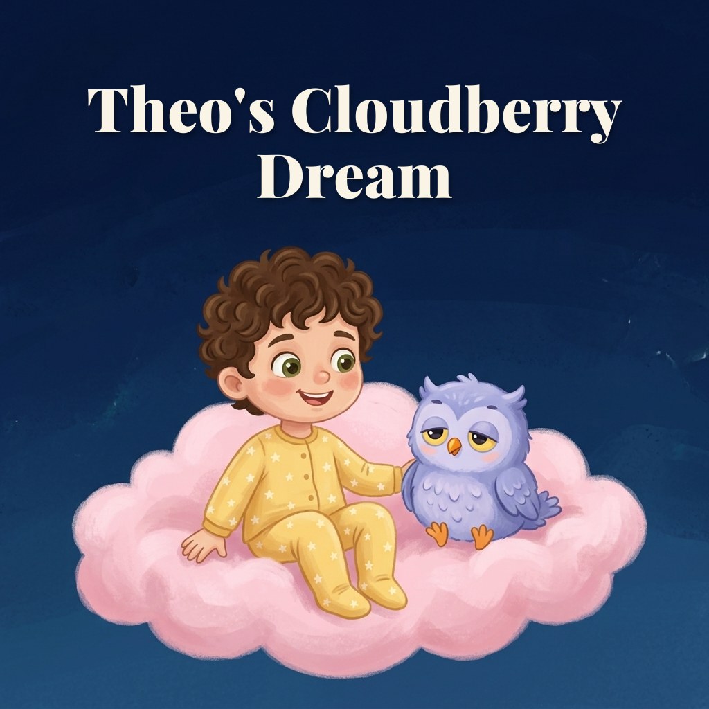 The cover of a sample book, Theo's Cloudberry Dream