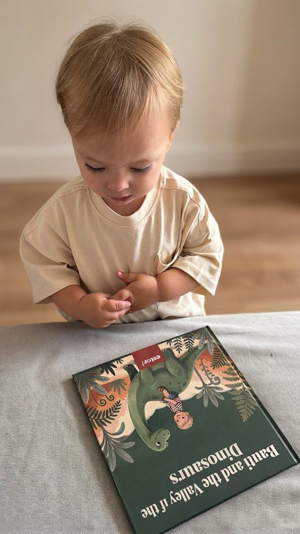 A printed estori hardcover